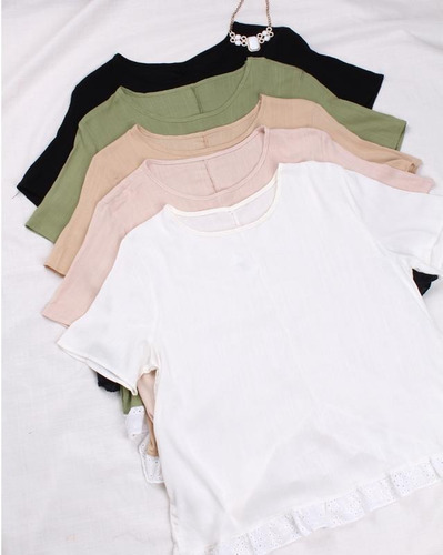 Imagen 5 de 5 de Blusa C/broderie Lino Calidad Premium Talles L Xl Xxl On