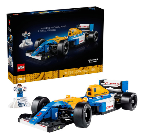 Lego Icons 10353 - Williams Racing Fw14b E Nigel Mansell Quantidade De Peças 799