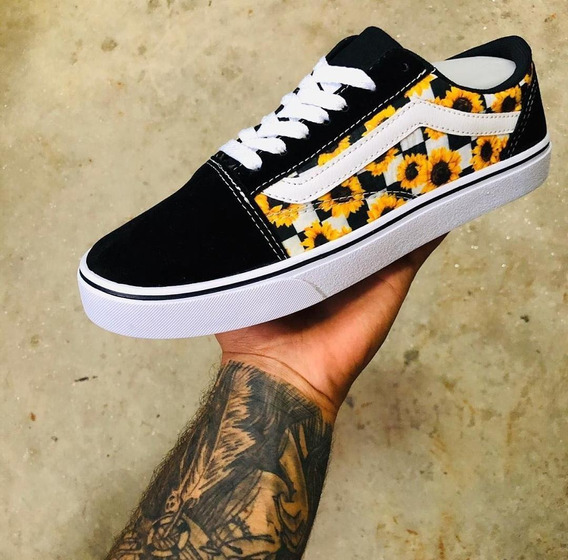 tenis vans van gogh girassol