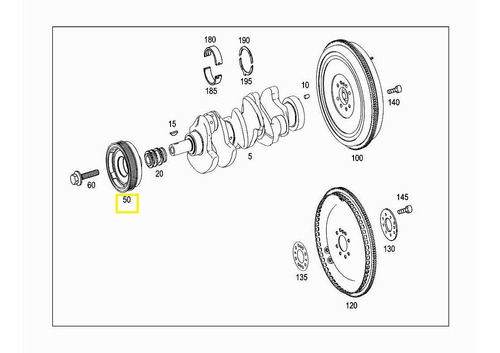 Polea Damper Cigueñal Mercedes Clk280 2005-2010 Corteco