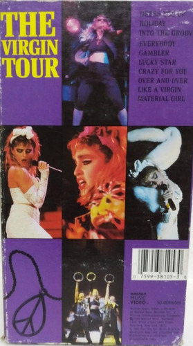 Madonna Madonna Live The Virgin Tour Vhs Usa La Cueva Musica