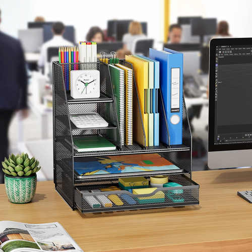 Organizador De Escritorio Archivero Con 5 Niveles Para Ofici