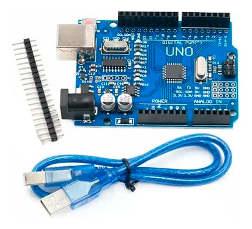 Placa Arduino Uno R3 Compatible Atmega328 Ch340  + Cable Usb