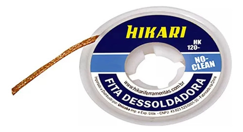 Fita Malha Dessoldadora Hikari 2,5mm X 1,5m - Hk-120-04
