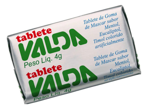 Display Goma De Mascar Mentol, Eucalipto Sashe 15x24g Valda