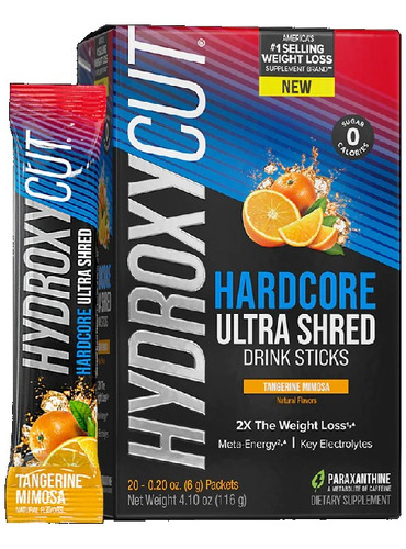 Hydroxycut Hardcore Ultra Shred Bebida De Mandarina Mimosa