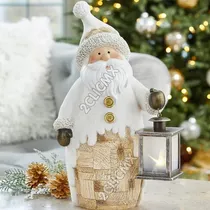 Comprar Adorno Navidad Figura Navideña Santa Clause Linterna Led