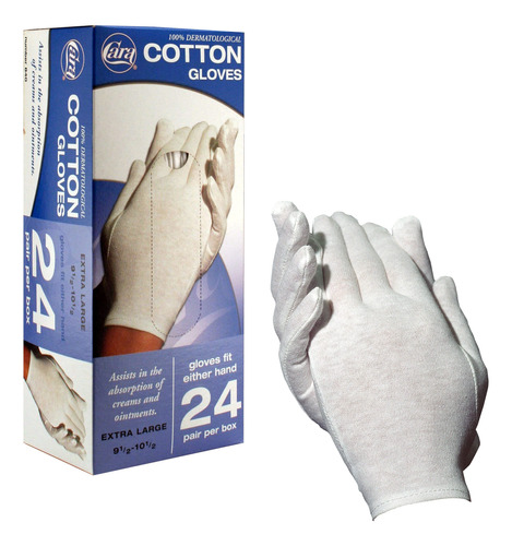 Caja Dispensadora De Guantes De Algodon Modelo Cara, 24 Unid