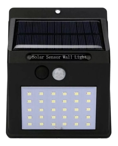Foco Luz Solar 30 Led Sensor Movimiento Impermeable Exterior