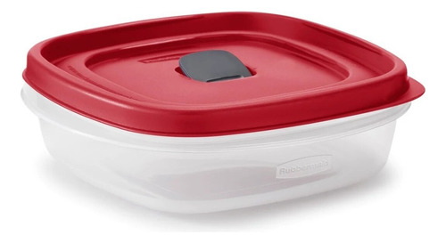 Recipiente Rubbermaid Tapa Roja Con Ventilacion 710ml Febo Color Rojo