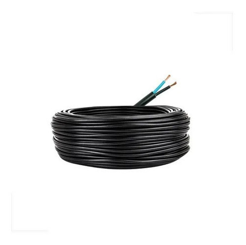 Fio Cabo Pp Extensao 2 X 1 Mm² 20 Mts + Tomadas Cobertura Preto