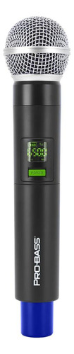 Micrófono Inalámbrico Doble Probass Uf 224 Multi Frecuencia