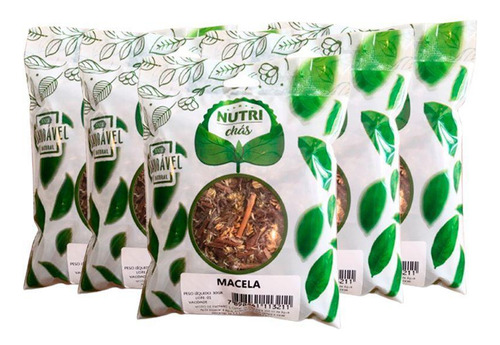 5x Chá De Macela Premium 30gramas Nutrichás 100% Natural