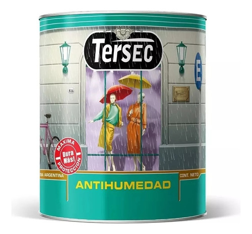 Pintura Antihumedad Tersec Impermeable Tersuave 4 Kg Dimensi