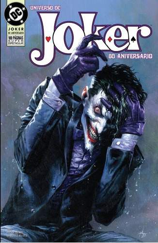 Joker 80 Aniversario Portada Dell Otto 100 Paginas Dc Tpb