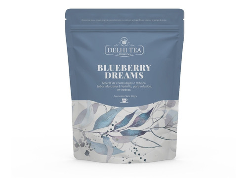 Imagen 2 de 8 de Pack Té Hebras Delhi Tea Premium Doypack - X 8 Un.
