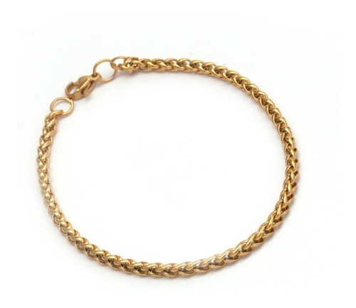 Pulsera Oro 18 Kilates Espiga 16cm X 3,5mm Unisex 15 Años