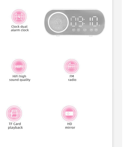 Reloj Despertador Led Digital Inteligente Para Mesa De Luz
