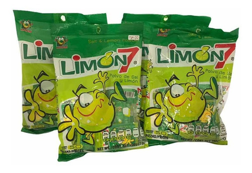 Imagen 3 de 6 de 400 Pz Sal Limon 7 Polvo Sobres 2gr Dulces Anahuac Chilito