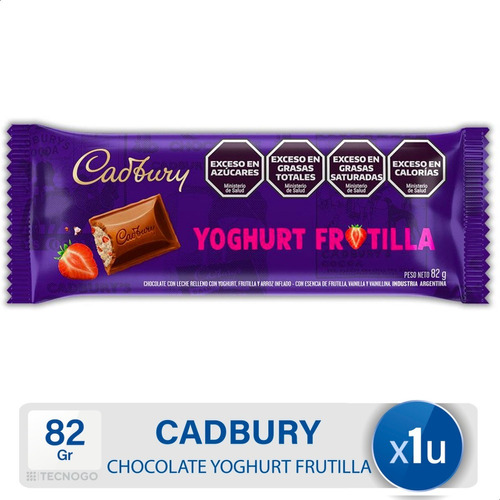 Chocolate Cadbury Relleno Yoghurt Frutilla - Mejor Precio