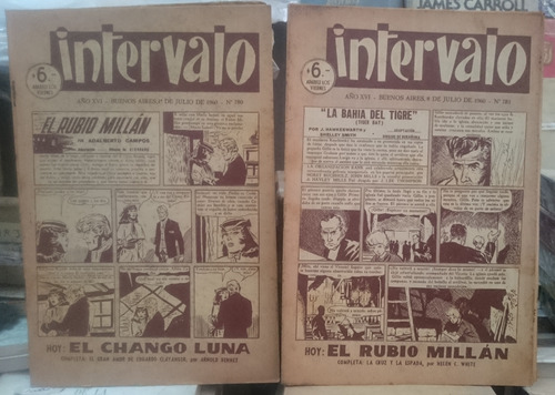 Revistas Intervalo Nro 780 A 789 (pack 10 Rev. Año 1960)