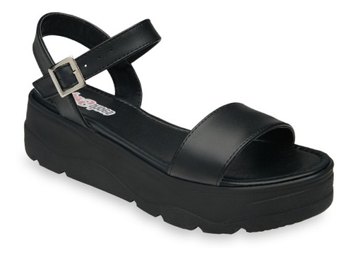 Sandalia Casual / Playa Supershoes Negro  P/ Dama