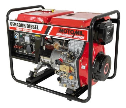 Gerador Diesel 5 Kva Trif 220/110 60 Hz Mdgt-5000cle Motomil