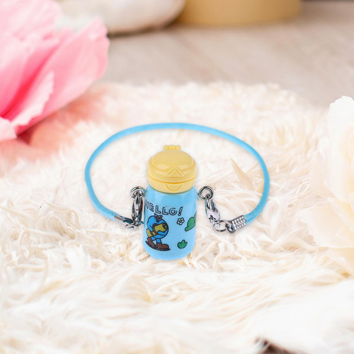Botella De Agua En Miniatura Para Casa De Muñecas, Azul
