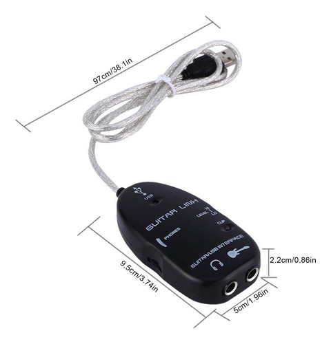 Cable De Guitarra A Usb Cable De Audio Para Guitarra Cable D