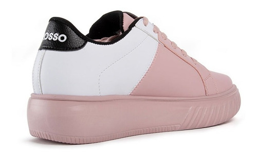 Imagen 4 de 6 de Tenis Urbano Karosso Rosa Blanco F-108