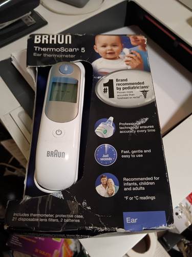 Termómetro De Oído Braun Thermoscan 5 , Irt6500us (Usado)