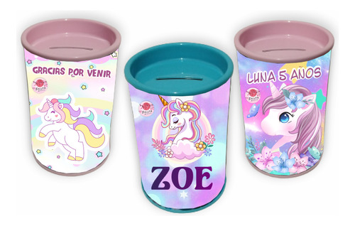 Unicornio Alcancías Souvenirs Personalizadas X10