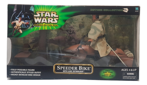Star Wars Speeder Bike With Lucke 12 Pulgadas Carton Doblado