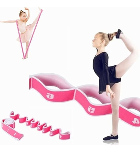 Pink White Kids Stretch Strap Entrenamiento De Baile Para Ni