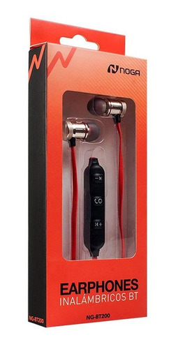 Imagen 5 de 5 de Auriculares In Ear Bluetooth Noga Bt200 Manos Libres Oficial