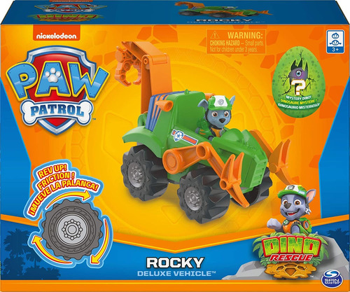 Paw Patrol Dino Rescue Rockys Vehículo De Marcha Atrás Delux
