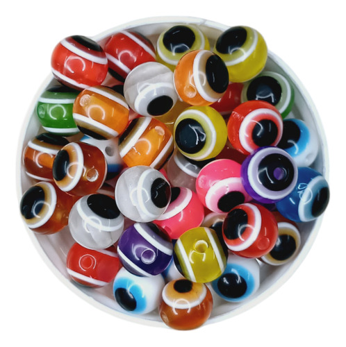 Ojos Turcos Redondos Surtidos 10 Mm Separador X 200und