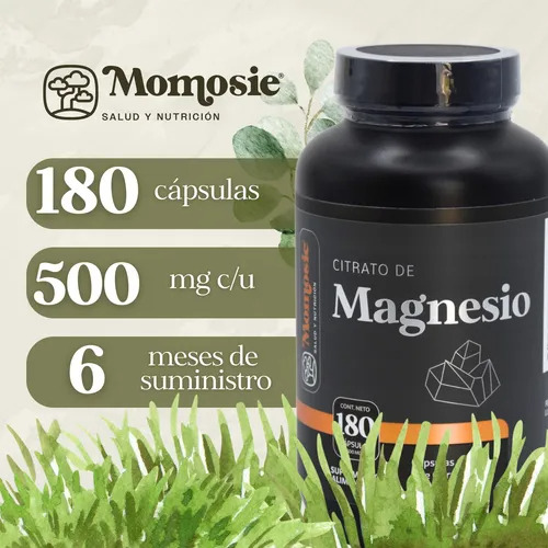 Kit 2 Citrato De Magnesio 180 Cápsulas | Magnesium Citrate Sin Sabor