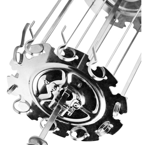 Rotisserie Brochetas Estante Horno Kebab Maker Parrilla
