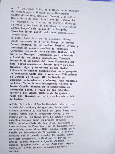El Mocho Hernández Papeles De Su Archivo / J A Armas Chitty (Usado)