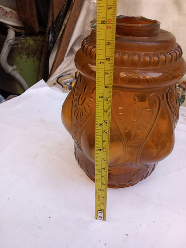 Pieza De Farol Vidrio Antiguo
