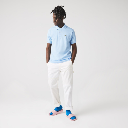 Chomba Hombre Lacoste Polo Classic Fit Manga Corta Celeste
