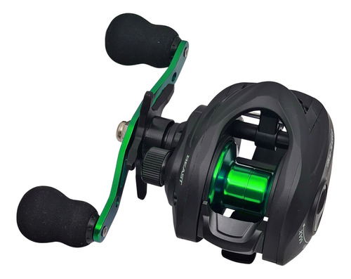 Imagen 4 de 6 de Reel Huevito Beast Green Snake 103 Baitcasting 3 Rulemanes