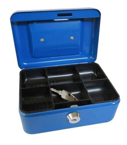 Caja De Dinero Sencilla 15cm Color Azul O Rojo Para Monedas