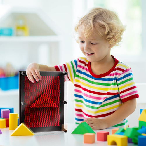 Pin Art Toy Enjsd 3d For Kids Age 3+ Years Old Red