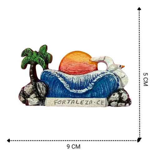 Ímã Fortaleza Ce Onda - Imã De Geladeira Em Resina | MercadoLivre