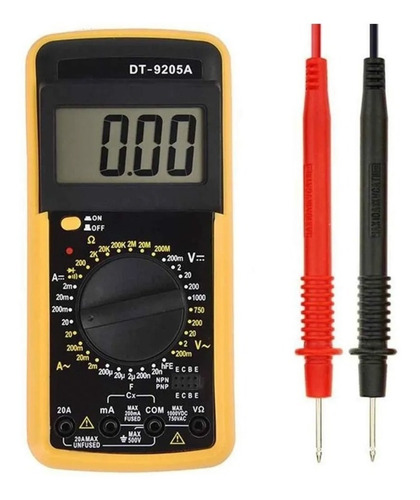 Multimetro Tester Multitester Digital Dt9205a Tester Digital