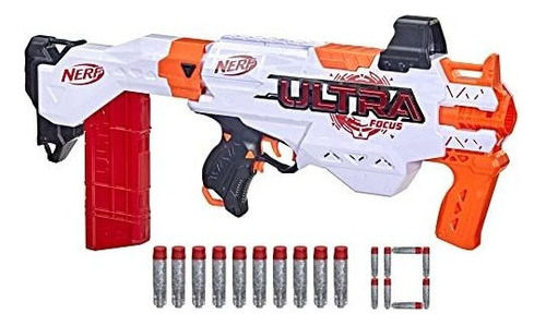 Nerf Ultra Focus Blaster Motorizado, Clip De 10 Dardos, 10 D