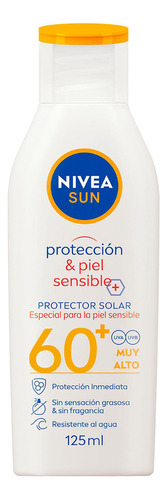 Bloqueador Solar Nivea Sun Sensitive Protect Fps60 X 125ml