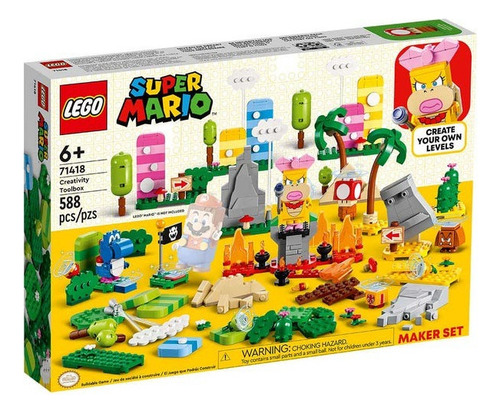 Kit Lego Super Mario Caja De Herramientas Creativas 71418 6+ 588